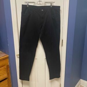 Calvin Klein slim fit coupe cintree men casual chino pants jeans black 38x32